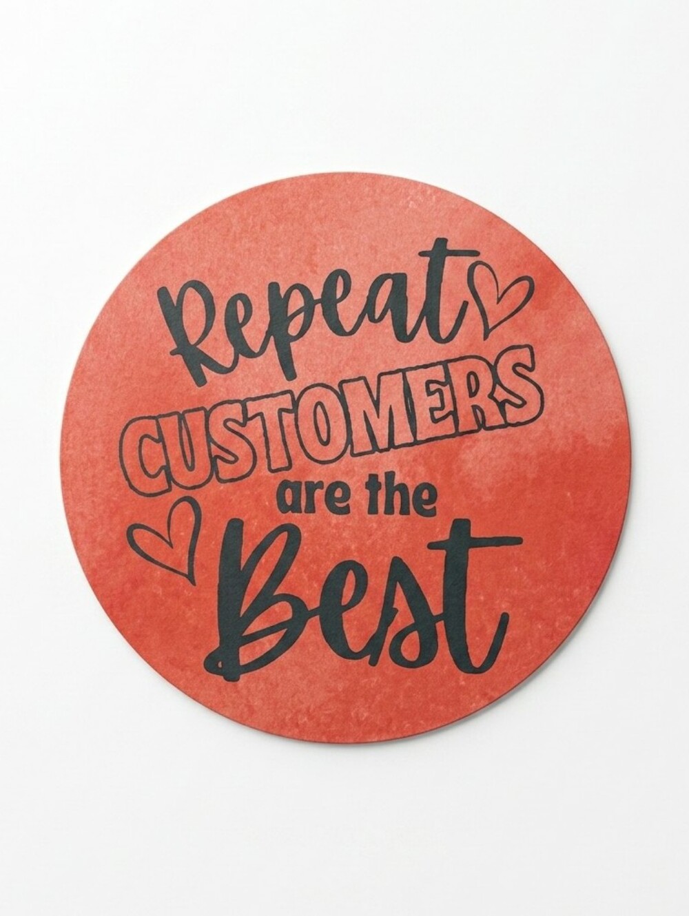 3/$15 50 Pcs Repeat Customers Are The Best Stickers 2" Round Packaging Labels